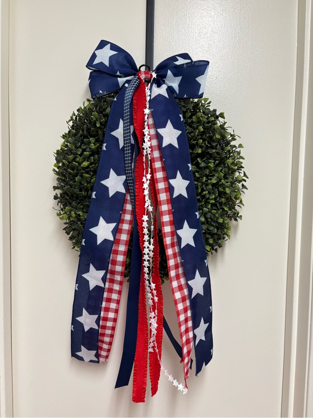 Patriotic Multi ribbon Wreath Bow